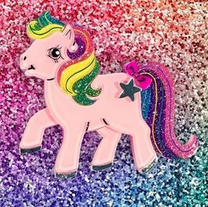 Lipstick & Chrome My Little Pony Acrylic Brooch